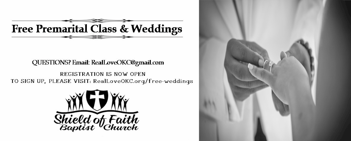 FREE Premarital Class & Weddings @ SOFBC